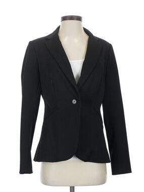 New York & Co. Classic Black Women's Blazer - Tailored Single-Button Jacket